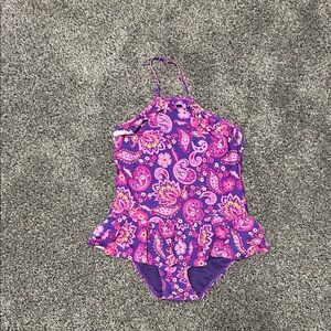 Gymboree Purple Paisley One Piece Swimsuit